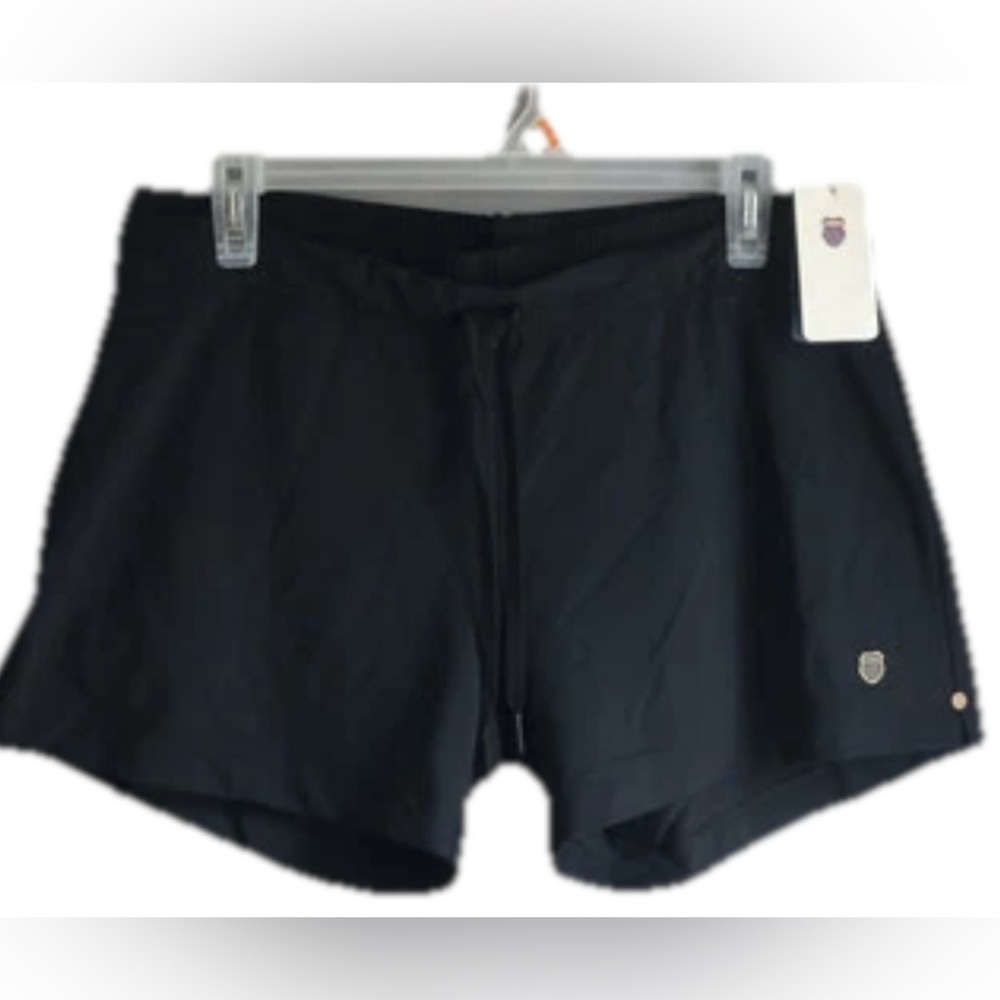 K-Swiss Knit Shorts Women's Black Large Athletic Tennis Golf Pickleball Outdoor